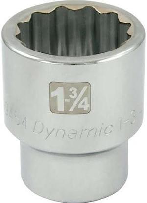 DYNAMIC D099454 1" Drive, 1-3/4" SAE Socket, 6 Points