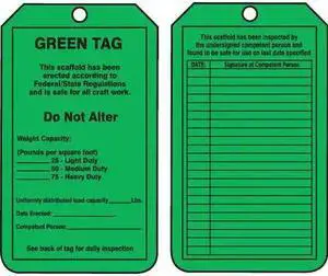 ACCUFORM TRS209CTP Status Alert Tag,5-3/4 x 3-1/4,PK25