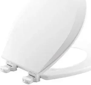Toilet Seat, Round 16-13/16" Closed Front, With Cover White BEMIS 500EC-000