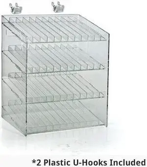 AZAR DISPLAYS 222884 4 Tier 48 Comp. Cosmetic Nail Polish Display 12"W x 8.5"D