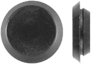 ZORO SELECT 1379PK Button Spoke Screw Plug, 3/4 in Dia, Black, Plastic 100 PK