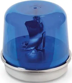 EDWARDS SIGNALING 58B-N5-100WH Rotating Warning Light,Halogen,Blue