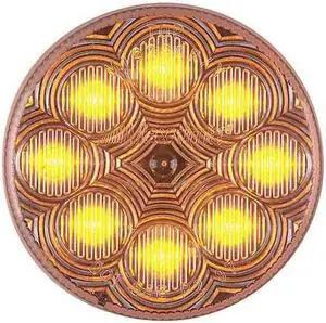 MAXXIMA M16280YCL Clearance Light,LED,Amber,2-1/2 In Dia