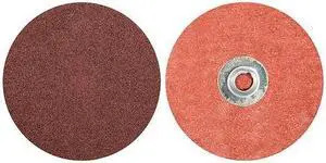 MERIT 69957399659 Quick Change Disc, AlO, 3in, 240G, TS, PK50, Color: Brown