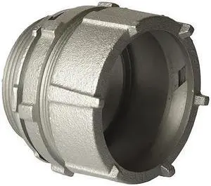 RACO 1816 IMC/Rigid Grounding Connector, 4 in, Compression, Steel, Zinc Plated,