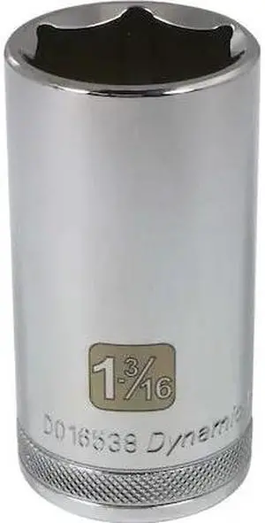DYNAMIC D016538 1/2" Drive, 1-3/16" SAE Socket, 6 Points