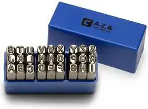 CAPRI TOOLS CP23100-14L Professional 1/4 in Letter Stamp Set, 27 pcs CAPRI TOOLS CP23100-14L Professional 1/4 in Letter Stamp Set, 27 pcs