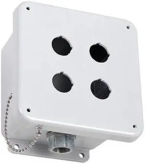 SCHNEIDER ELECTRIC 9001SKY4 Pushbutton Enclosure,30mm,Plastic