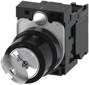 SIEMENS 3SU1100-4BF11-1BA0 Non-Illuminated Selector Switch, 1NO, Silver