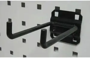 ZORO SELECT 5TPL2 Double Rod Pegboard Hook,4 In,PK5