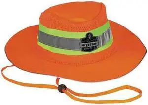Ergodyne GloWear 8935 Class Headwear Hi-Visibility Ranger Hat Orange Small
