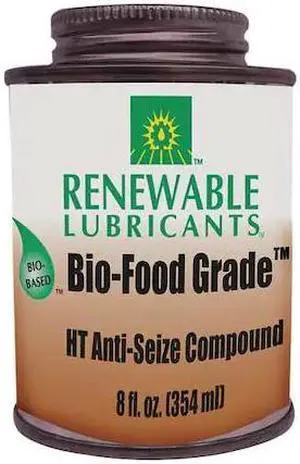 RENEWABLE LUBRICANTS 87561 Anti-Seize,Grease,8 oz,Brush Top Can