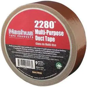 NASHUA 2280 Duct Tape, Brown, 60 yd L, 1-7/8 in W