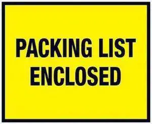 TAPE LOGIC PL405 Tape Logic "Packing List Enclosed" Envelopes, 7" x 5 1/2",