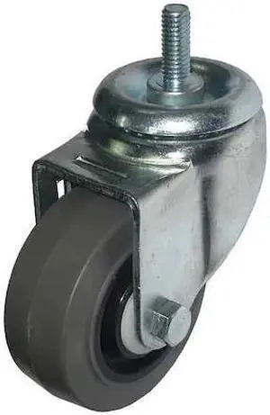 ZORO SELECT 20TM55 Swivel Stem Caster,Therm Rubber,3 in.,210 lb.