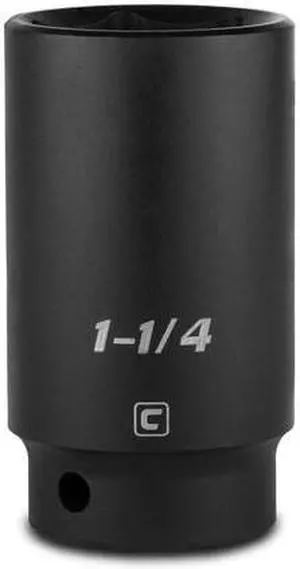 CAPRI TOOLS 5-5265 1/2 in Drive 1-1/4 in 6-Point SAE Deep Impact Socket