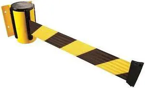 TENSABARRIER 896-STD-35-STD-NO-D4X-C Belt Barrier, Yellow,Belt Yellow/Black