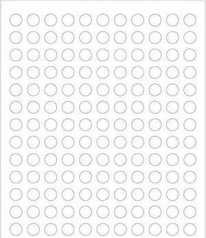 TAPE LOGIC LL140 Tape Logic® Circle Laser Labels, 1/2", White, 15400/Case