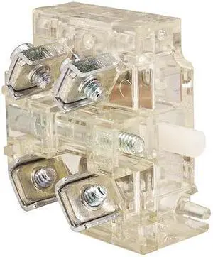 SCHNEIDER ELECTRIC 9001KA1G Contact Block, Clear, SPDT, 30 mm