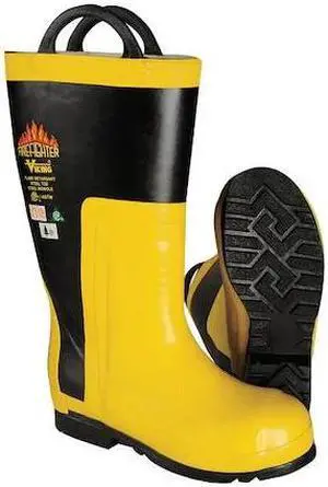 VIKING VW91-14 Fire and Rescue Boot, Structural, Rubber Outsole, Rubber Upper,