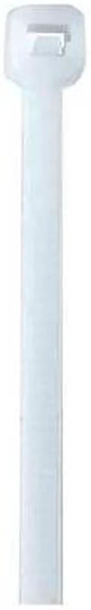PARTNERS BRAND CT1550 Cable Tie, 15 in L, Natural, Nylon 6/6, 50 lb Strength,