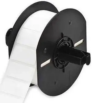 BRADY B33-136-499 Label Roll, White, Labels/Roll: 1500