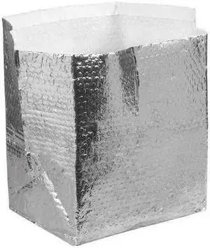 PARTNERS BRAND INL1186 Insulated Box Liners, 11" x 8" x 6", Silver, PK25