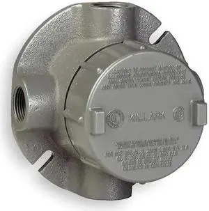 XTF-Style 1/2" Conduit Outlet Body, Threaded Aluminum, 19.0 cu. in.