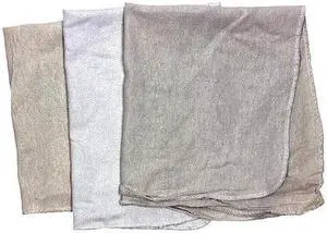 ZORO SELECT 346-50N Recycled Cotton Flannel Cloth Rag 50 lb. Varies Sizes, White