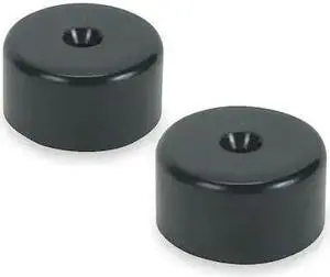 ZORO SELECT 3EHW6 Mag Door Holder, Nylon, Black, Wall/Floor