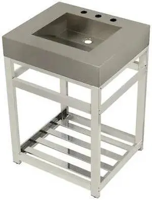 FAUCETURE KVSP2522A6 KVSP2522A6 25" Stainless Steel Sink W/ Steel Console Sink