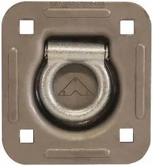 BUYERS PRODUCTS B801 Heavy Duty Recessed Rope Ring Non-Plated Weldable Bracket