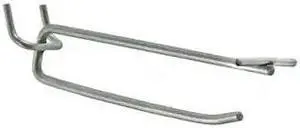 AZAR DISPLAYS 700836-50PK 6" Metal Wire Flip Scan Hook (.187" Dia.), PK50