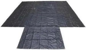 US CARGO CONTROL HLT20186-BLK Heavy Duty Tarp, Black, PVC Coated Polyester