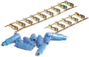 GROTE 99510 Wire Terminal Kit, 8 AWG, Bare Insulated, Assortment, Crimp