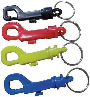ZORO SELECT 25PA22 Plastic Key Clip, Assorted, Plastic, Not Load Rated, 40 PK