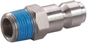 SPEEDAIRE 30E564 Coupler Plug,(M)NPT,1/4,304 SS