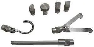 SHIMPO FG-M6ADP-AL Standard Adapter Set,Alum,M6 Thread,PK6