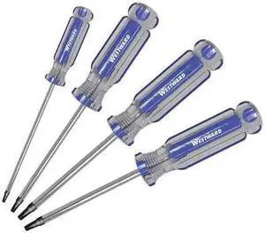 WESTWARD 401K86 Screwdriver Set,4 pcs,Acetate
