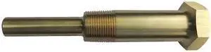 ZORO SELECT 24C487 Industrial Thermowell,Lagging,Brass