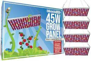 MIRACLE LED 602194 Commercial Hydroponic Multi Spectrum LED Hangable Grow Panel