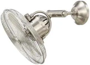 CRAFTMADE BW414BNK3 14" Cage Wall Mount Fan with Adjustable Arm