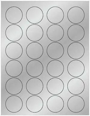 TAPE LOGIC LL216SR Tape Logic® Foil Circle Laser Labels, 1 5/8", Silver,