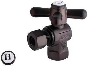 VINTAGE CC33105X CC33105X 3/8" IPS X 3/8" OD Comp Cross Handle Angle Stop