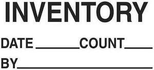 TAPE LOGIC DL1181 Tape Logic® Labels, "Inventory - Date - Count - By", 1 1/4" x