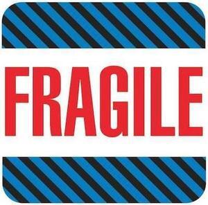 TAPE LOGIC SCL522 Tape Logic® Labels, "Fragile", 4" x 4", Multiple, 500/Roll