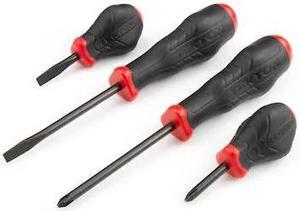 TEKTON DRV41210 High-Torque Black Oxide Blade Screwdriver Set, 4-Piece (No 2,
