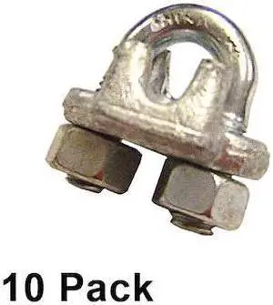 US CARGO CONTROL GDFWRC716-10PK 7/16" Galvanized Drop Forged Wire Rope Clips