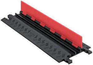 CHECKERS GD2X75-ST-O/B Cable Protector, 1-1/4 in H, 38-1/2 in L, 12 in W, 2