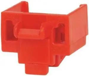 Panduit Network Blockout Jack,Copper,Red,Pk10 HAWA PSL-DCJB